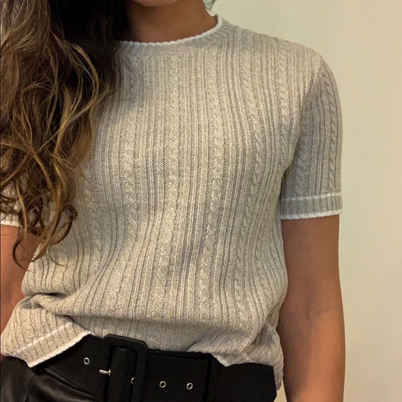 light grey knit tee - Picture 2 of 8